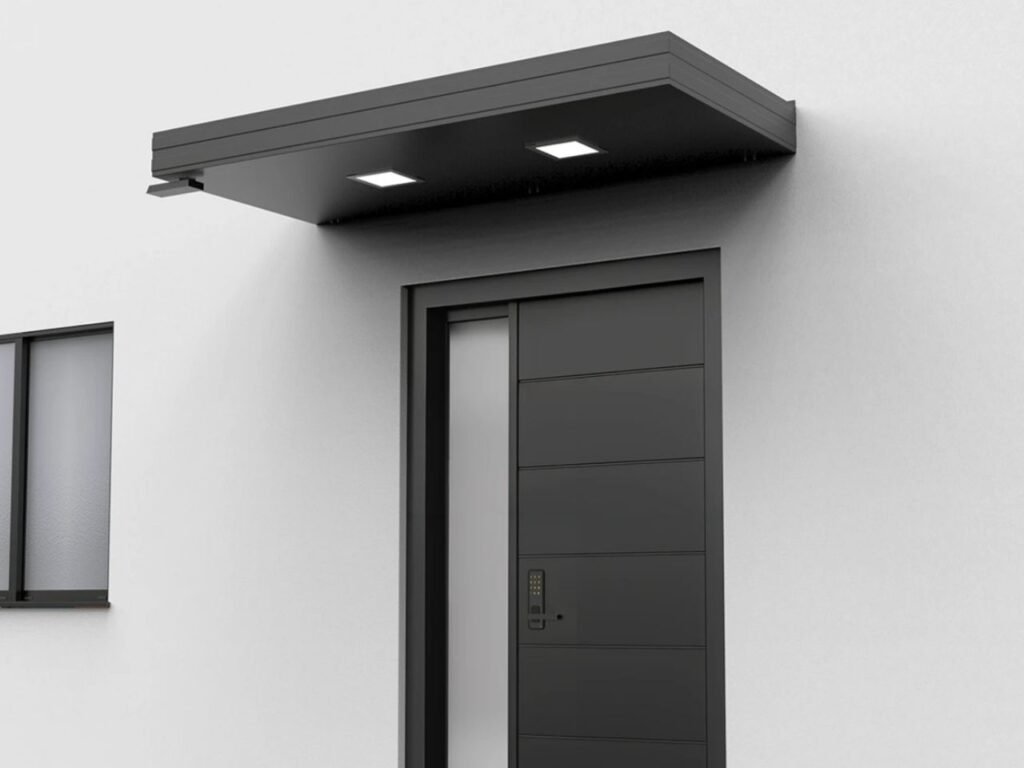 Alüminyum Işıklı Sundurma Korrain Elite Solo Left 200 cm x 90 cm Spotlu