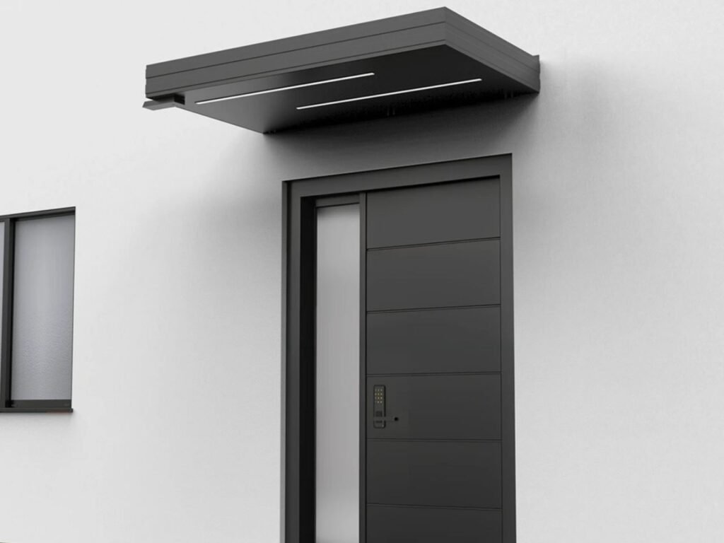 Alüminyum Işıklı Sundurma Korrain Lux Solo Left 160 cm x 90 cm Ledli