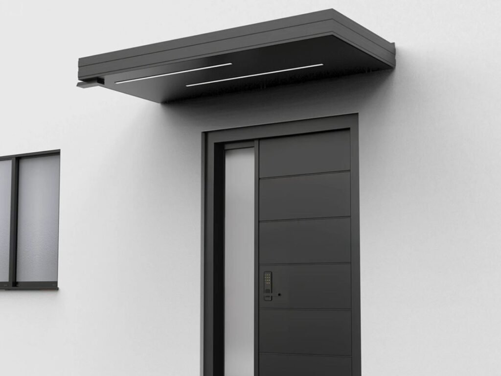Alüminyum Işıklı Sundurma Korrain Lux Solo Left 200 cm x 90 cm Ledli