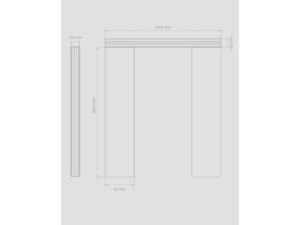 Alüminyum Işıklı Sundurma Vera Viela 200 cm x 90 cm Ledli Posta Kutulu - ürün görseli 7
