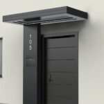 Alüminyum Işıklı Sundurma Vera Viela Mono Left 200 cm x 90 cm Ledli Posta Kutulu