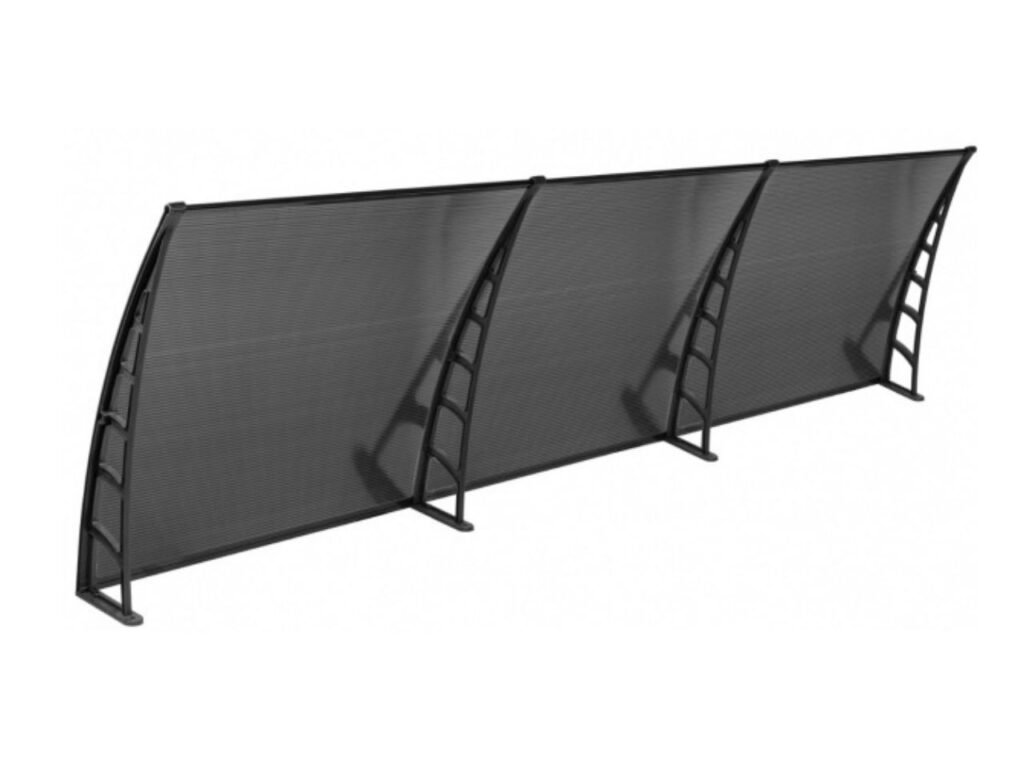 COSMOS Kapı Pencere Üstü Pratik Sundurma 105x360 - Siyah