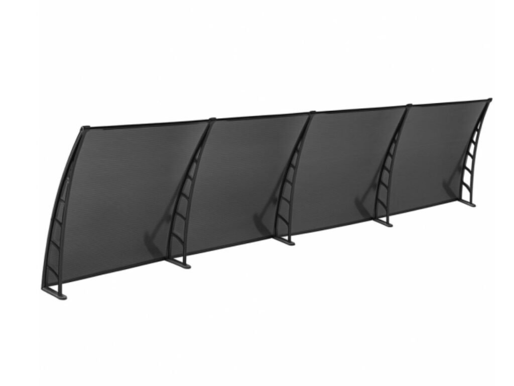 COSMOS Kapı Pencere Üstü Pratik Sundurma 105x480 - Siyah