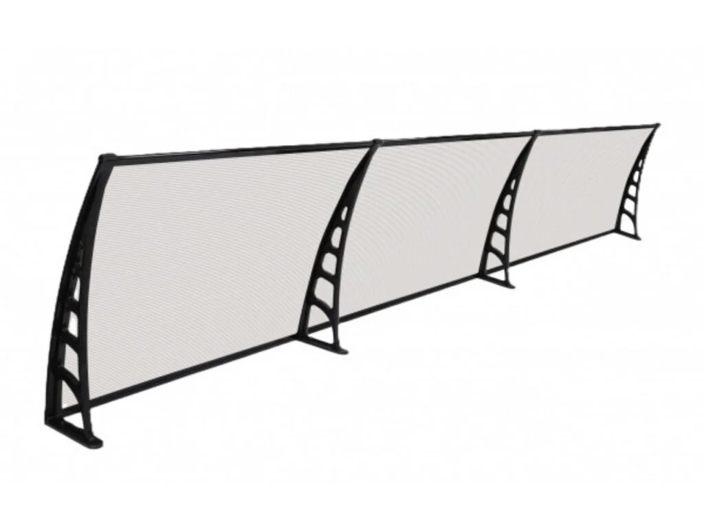 CROCUS Kapı Pencere Üstü Pratik Sundurma 80x360 - Şeffaf