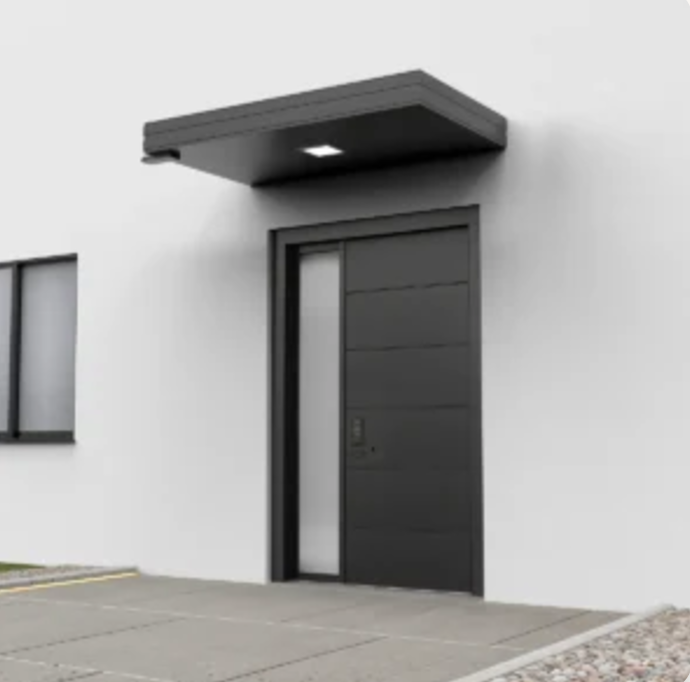 Alüminyum Işıklı Sundurma Korrain Elite Solo Left 160 cm x 90 cm Spotlu