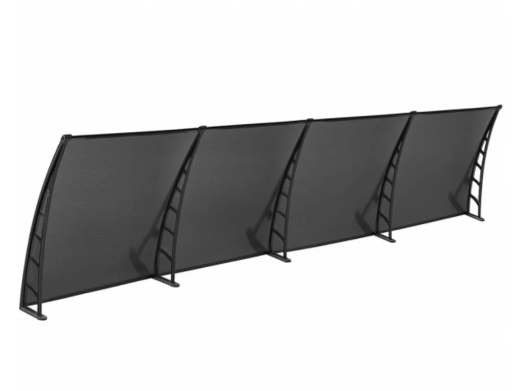 LOTUS Kapı Pencere Üstü Pratik Sundurma 70x480 - Siyah