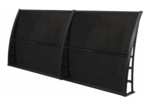 LUPIN Kapı Pencere Üstü Pratik Sundurma 105x240 - Siyah - ürün görseli 2