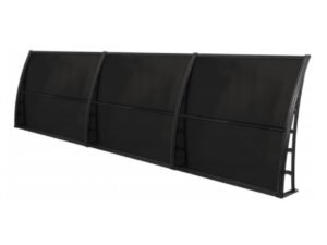 LUPIN Kapı Pencere Üstü Pratik Sundurma 105x360 - Siyah