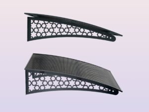 Metal taşıyıcılı Kapı Üstü Pratik Sundurma Selçuklu Serisi Antrasit Ayak Siyah Levha - ürün görseli 4
