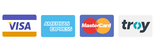 Visa, American Express, Mastercard, Troy