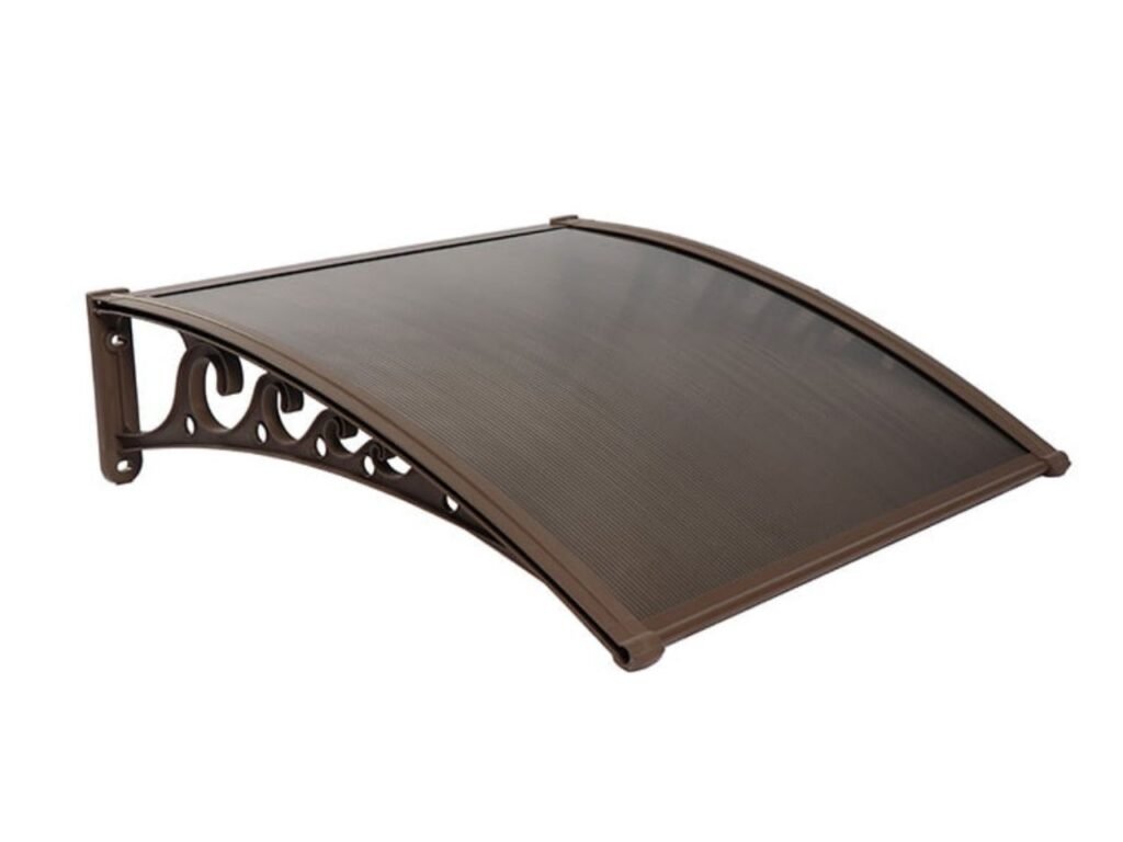 Pratik Sundurma Kapı Pencere Üstü 100x100 cm Bronz 6 mm Levhalı