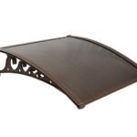Pratik Sundurma Kapı Pencere Üstü 100x100 cm Bronz 6 mm Levhalı