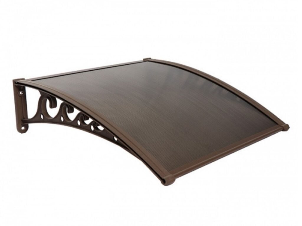 Pratik Sundurma Kapı Pencere Üstü 100x150 cm Kahve 6 mm Bronz Levha