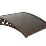 Pratik Sundurma Kapı Pencere Üstü 100x150 cm Kahve 6 mm Bronz Levha