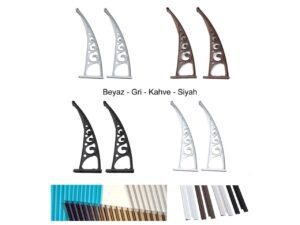 Pratik Sundurma Kapı Pencere Üstü 100x300 cm Bronz 6 mm Levhalı - ürün görseli 2