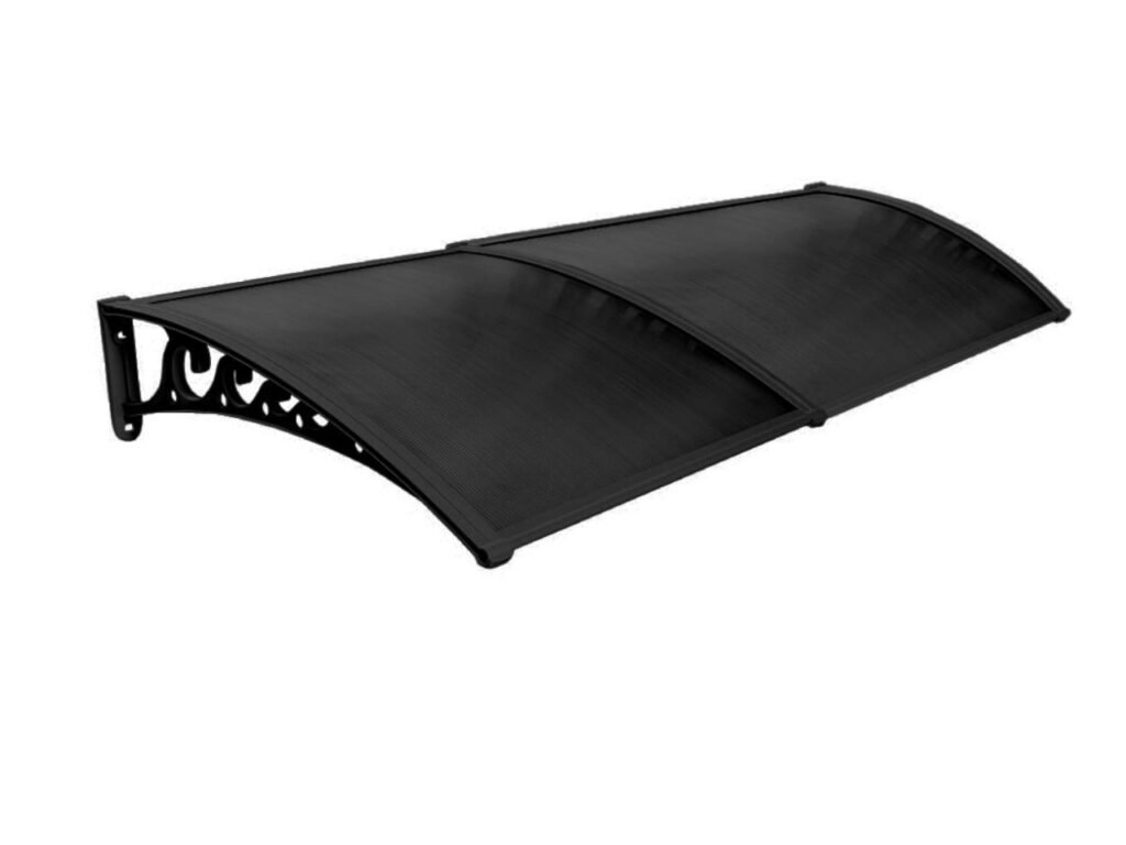 Pratik Sundurma Kapı Pencere Üstü 100x240 cm Siyah 6 mm Levhalı