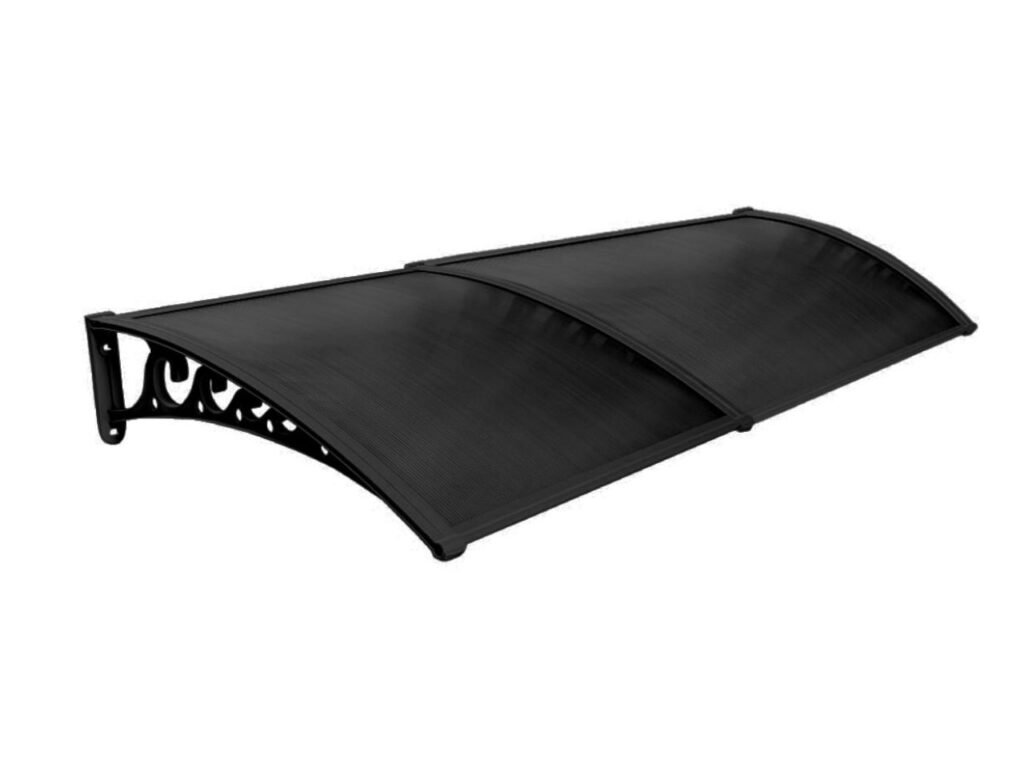 Pratik Sundurma Kapı Pencere Üstü 100x300 cm Siyah 6 mm Levhalı