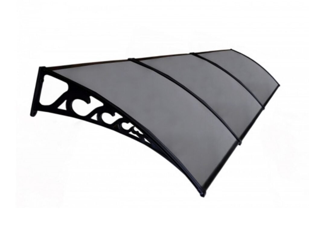 Pratik Sundurma Kapı Pencere Üstü 100x450 cm Antrasit Gri 6 mm Levhalı