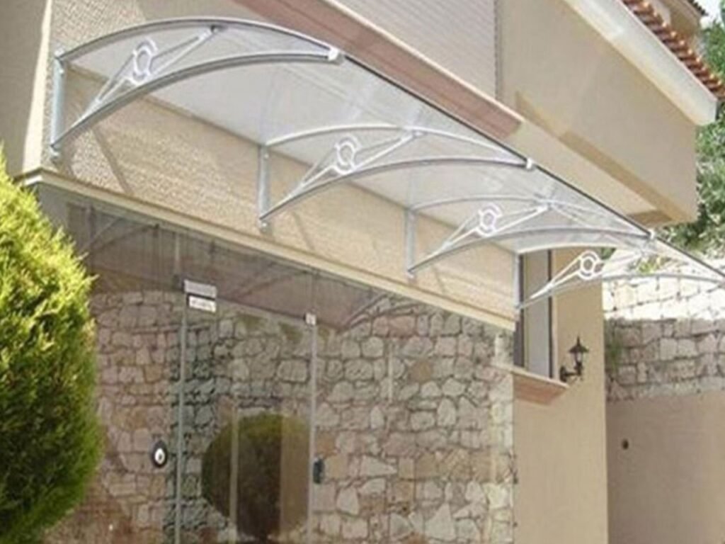 TF Delux Seri 1,12 Alüminyum Ayaklı Sundurma 120x100 Gri 3 mm Solid Levha