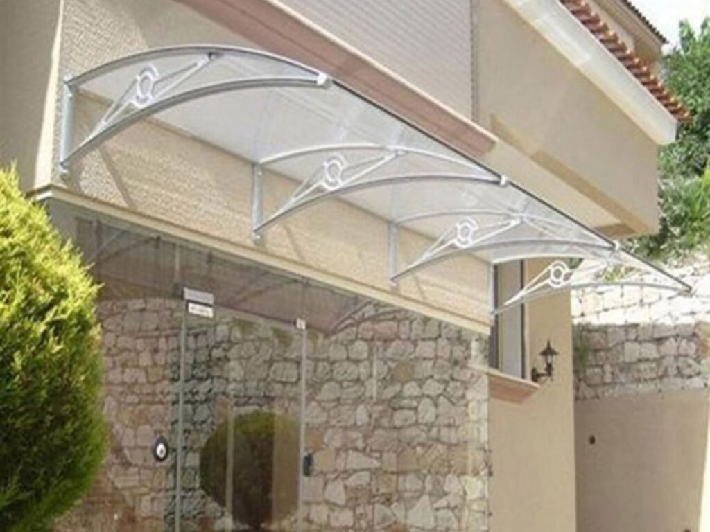 TF Delux Seri 1,12 Alüminyum Ayaklı Sundurma 240x100 Gri 3 mm Solid Levha