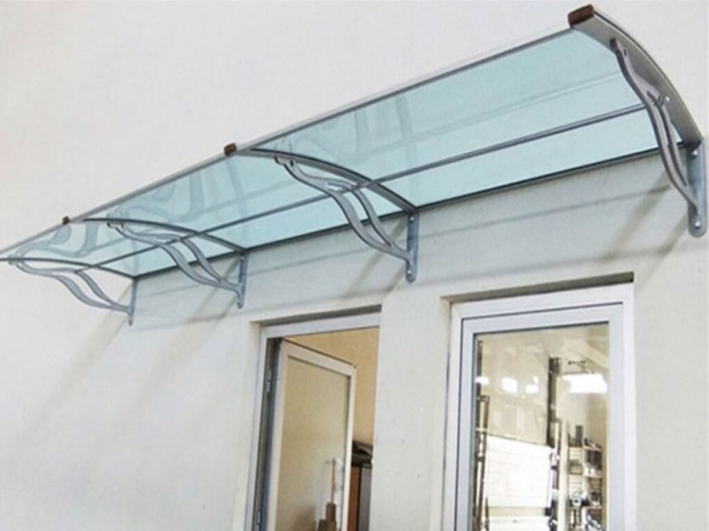 TF Delux Seri 1,12 Alüminyum Ayaklı Sundurma 240x100 Yeşil 3 mm Solid Levha