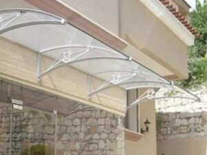 TF Delux Seri 1,12 Alüminyum Ayaklı Sundurma 360x100 Gri 3 mm Solid Levha - ürün görseli 2