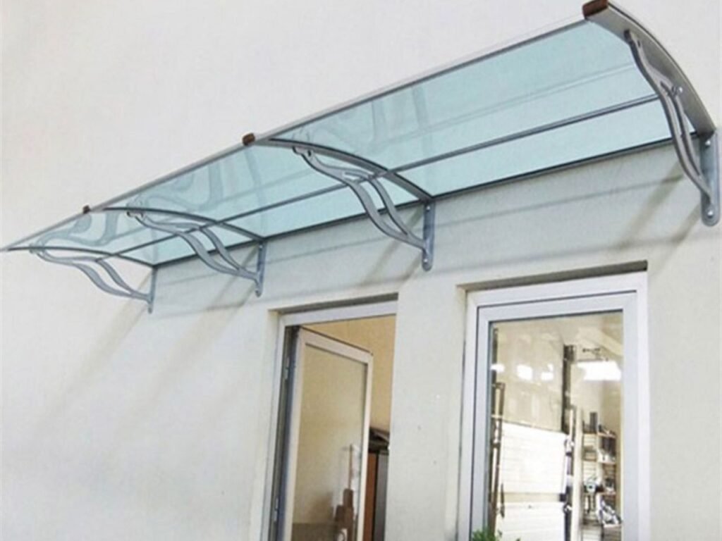 TF Delux Seri 1,12 Alüminyum Ayaklı Sundurma 360x100 Yeşil 3 mm Solid Levha
