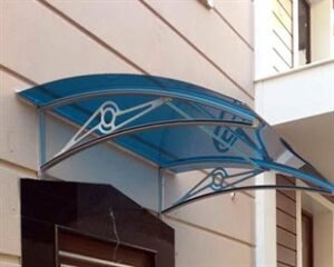 TF Prolüx Seri 15.15 Alüminyum Ayaklı Sundurma 150x150 Mavi 3 mm Solid Levha