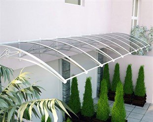 TF Prolüx Seri 15.15 Alüminyum Ayaklı Sundurma 150x150 Gri 3 mm Solid Levha