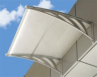 Transpaforza TF STD 1.12 Kapı Üstü Sundurma 120x100 Beyaz 3 mm Solid Levha