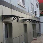 Transpaforza TF STD 1.12 Kapı Üstü Sundurma 120x100 Gri 3 mm Solid Levha