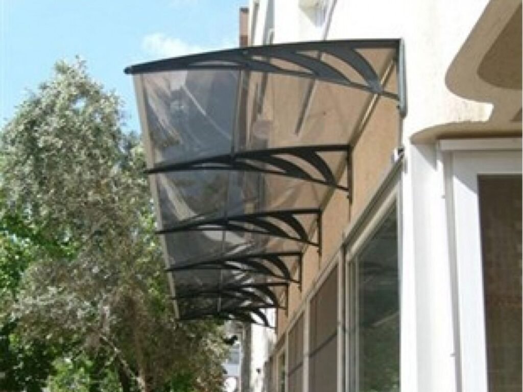 Transpaforza TF STD 1.12 Kapı Üstü Sundurma 360x100 Bronz 3 mm Solid levha