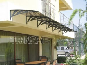 Transpaforza TF STD 1.12 Kapı Üstü Sundurma 360x100 Gri 3 mm Solid levha - ürün görseli 2