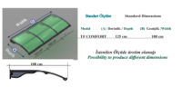 Yağmur Oluklu Sundurma 300x125 cm 3 mm Solid Buz Beyazı - ürün görseli 3