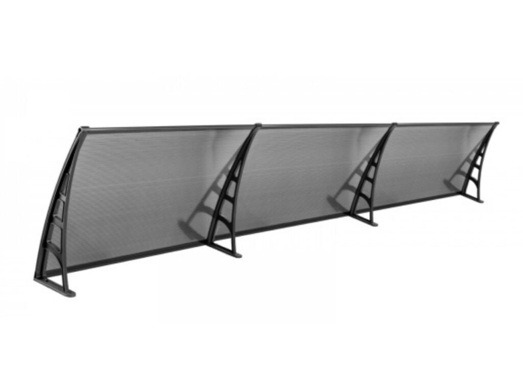 LOTUS Kapı Pencere Üstü Pratik Sundurma 70x360 - Siyah
